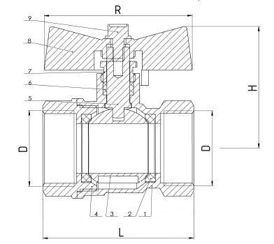 Ball Valve KSH for Pipeline Shut-off and Manometer Connection