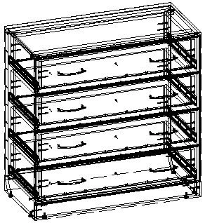 TV Cabinet with 16mm MDF and 0.4mm PVC, Model TV-BK-5.9.01-01