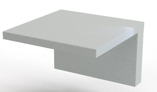 Doctor's Table with Assistant Cabinet, Model 102-004 A, 600x600x850 mm