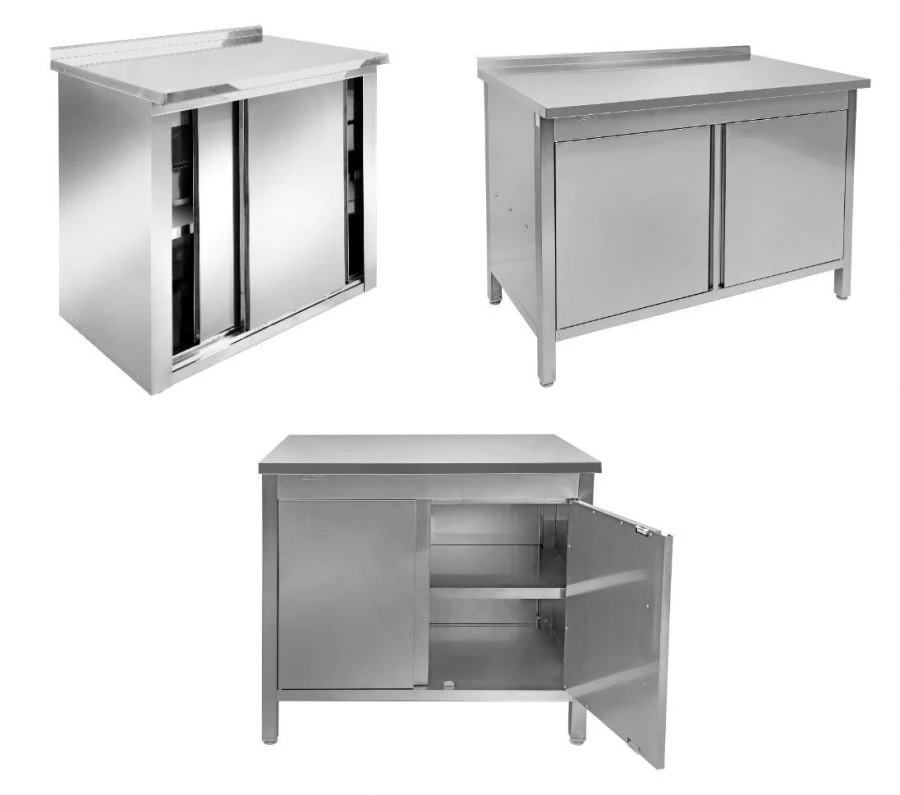 Folding Table for Food Processing and Storage