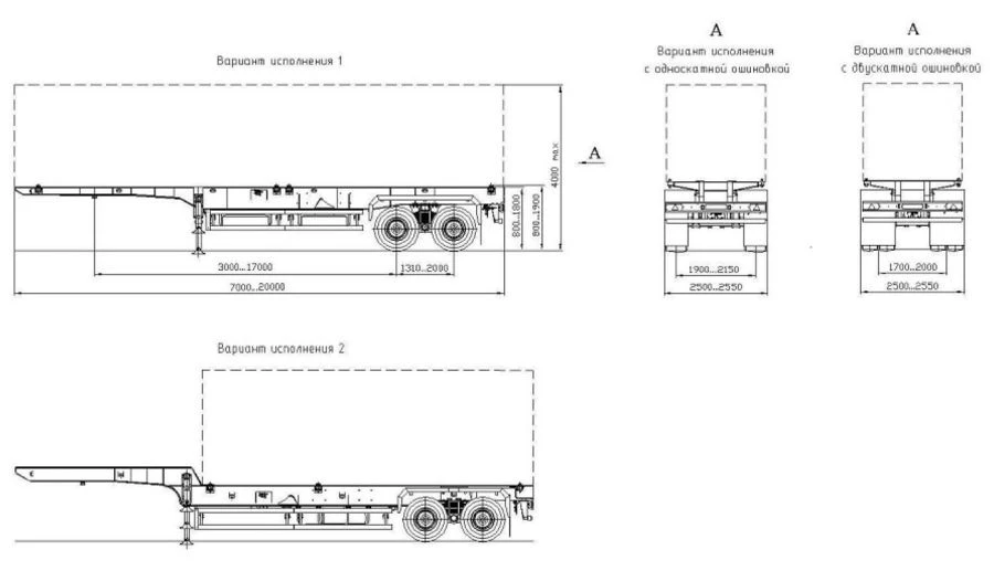 Container Transport Semi-Trailer SAV 931802K1...K8