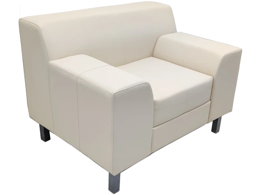 Soft Armchair with Metal Frame - Model Sela