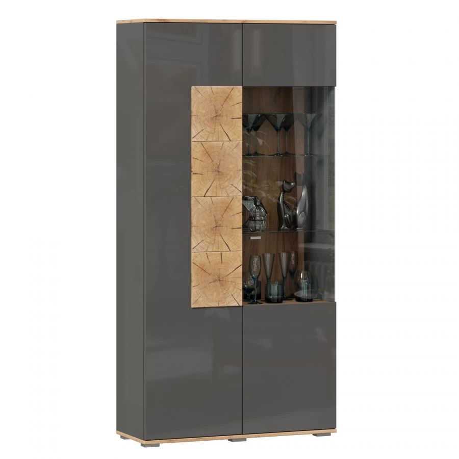 Left-Door Two-Door Cabinet Fiji LD.659110.000 (Golden Oak/Anthracite)