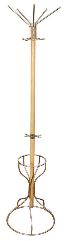 Stella-2D Floor Coat Rack with 5 Hooks