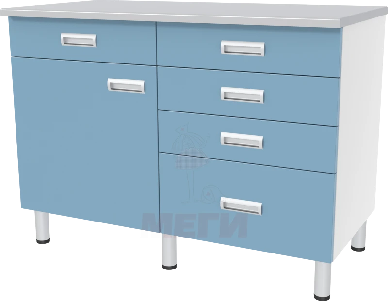 Laboratory Table SL-04-MSK (SL-04-217) with Storage