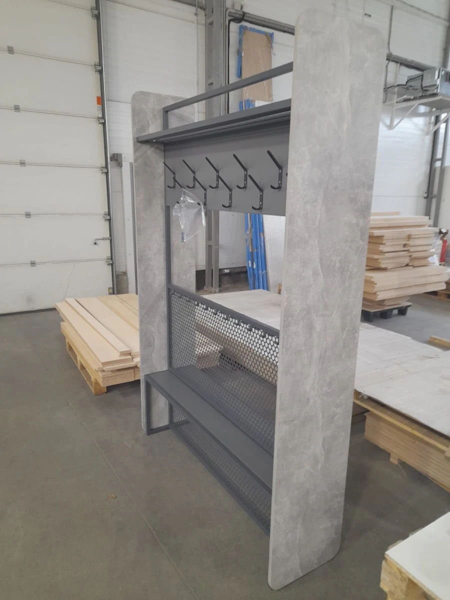 Wall-Mounted One-Sided Coat Rack