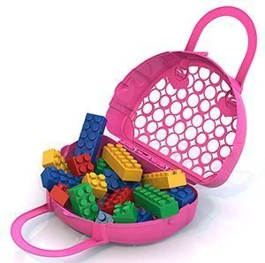 Medium Size Building Block Set with Basket (52 Pieces)