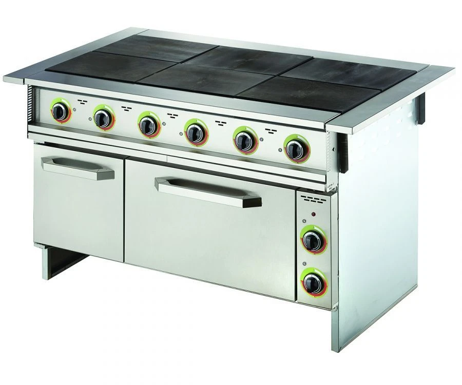Electric Cooking Range for Food Service - Model S6F