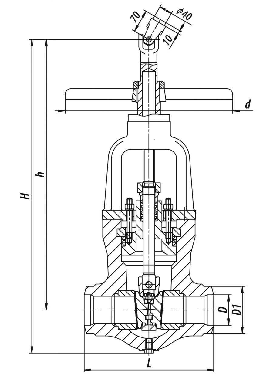 Water and Steam Shut-off Valve 1120-100-M-01
