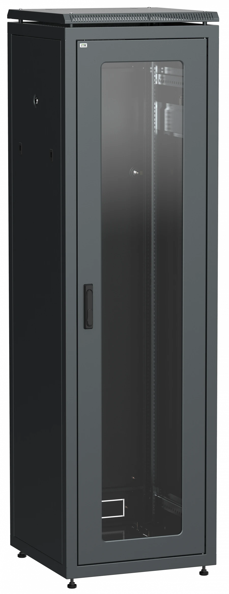 خزانة شبكة 19 بوصة LINEA N 33U 600x800 مم مع باب زجاجي - LN05-33U68-G
