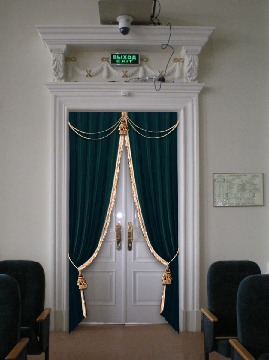 Functional Decorative Door Curtains with Curtain Tape