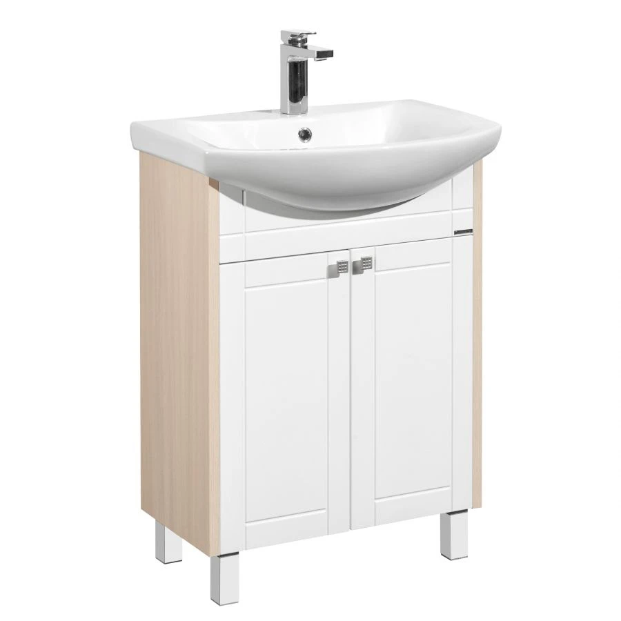 Aquaton Alpine 65 Modern Sink Cabinet in Milk Oak