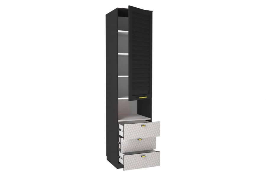 Batman LD.519060.000 Shelf Front with Drawers (White/Black)