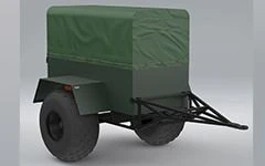 Off-Road Cargo Trailer for Snowmobiles Predator P12-230