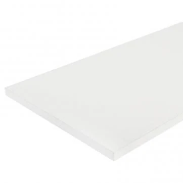 طاولة بار مطبخ بيضاء RAL 9003 - مثبتة على الجدار