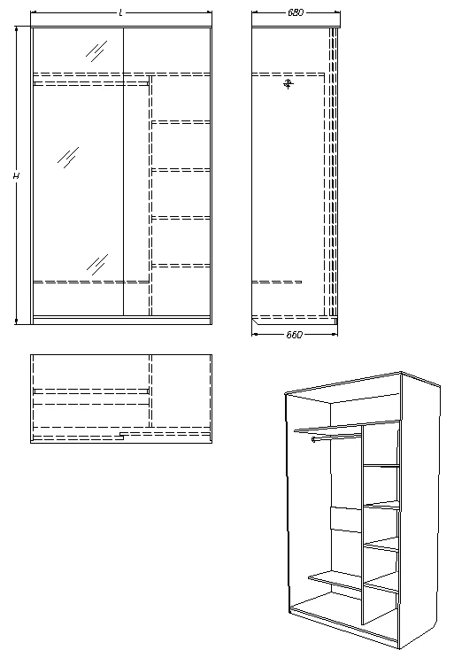 Clothing Storage Cabinet Series 482.1