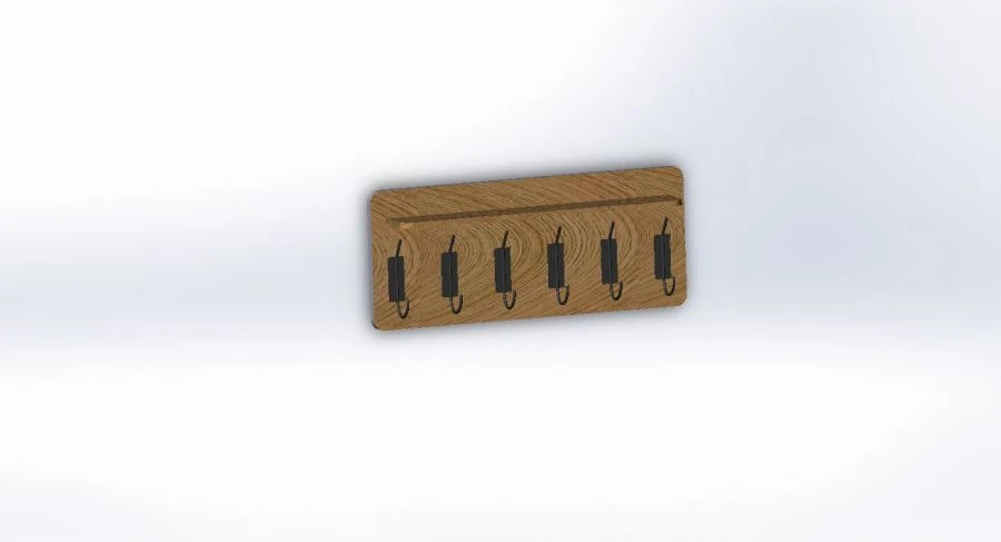 Wooden Wall-Mounted Coat Rack - Custom Sizes Available