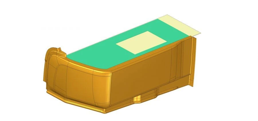 تكسية المنصة الخلفية اليمنى مع اللوحة 6274-5107098