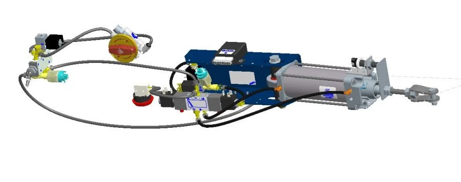 Pneumatic Door Actuator for Vehicles 40N1R63/116T1B033