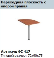Transition Plane Matrix with Right Support, FS 417