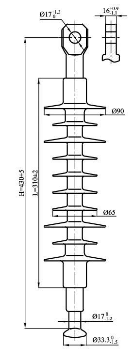 Insulator LK 70/20-4SP for Power Transmission Lines