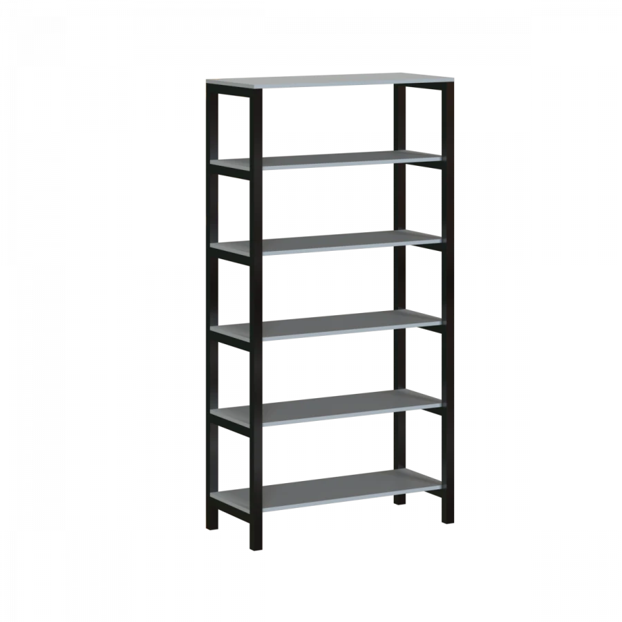 Metal Frame Shelving Unit with MDF Shelves