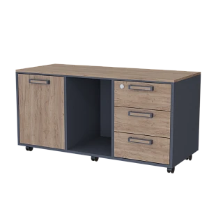 PREGO Sliding Cabinet with Two-Tone Acrylic Edge