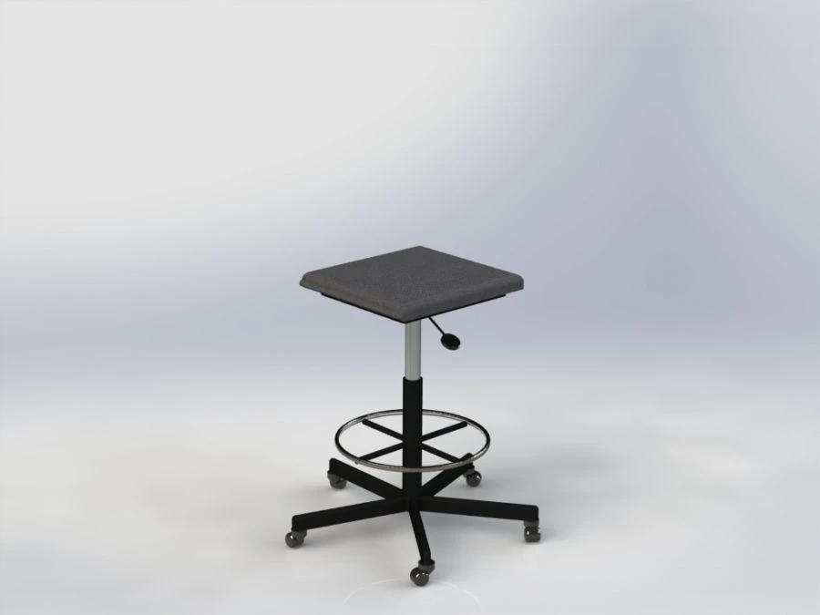 Metal Chair with Footrest - Custom Sizes Available