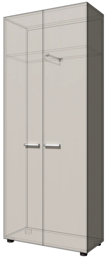 Wide Office Clothing Cabinet - Model MSH 01