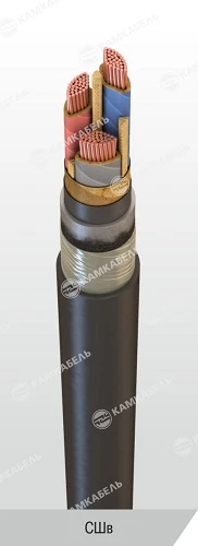 Power Cable with Copper Conductors and Waxed Paper Insulation, 1 kV, Model СШв