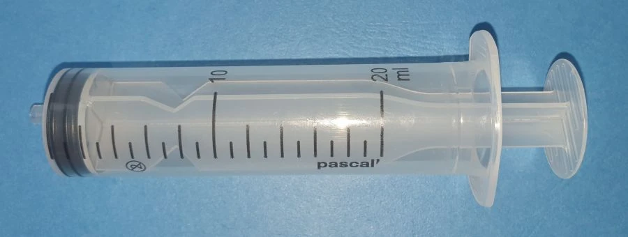 Sterile Single-Use Three-Component Luer Injection Syringe 20 ml