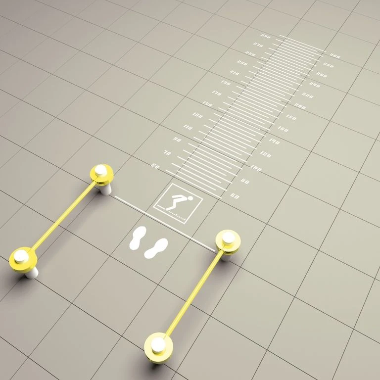 مجمع اختبار القفز الطولي من وضعية الثبات مع علامات 320 سم MS-3