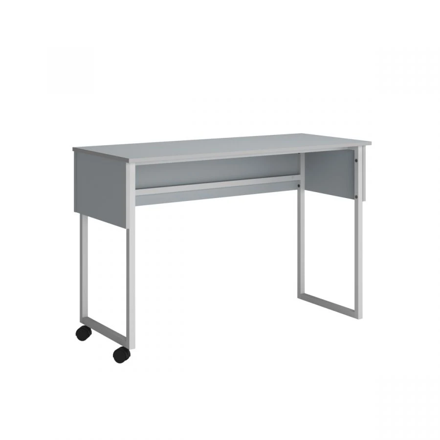 Mobile Student Desk with Grey Finish