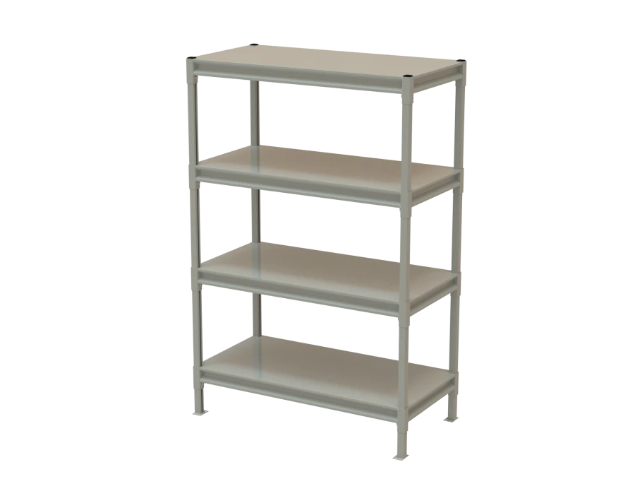 Heavy-Duty Metal Shelving Unit with Adjustable Shelves - UNIVERSAL
