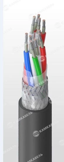 Control and monitoring cable, with tinned copper conductors and PVC plasticate insulation of reduced fire hazard of KUVVEFZng gr