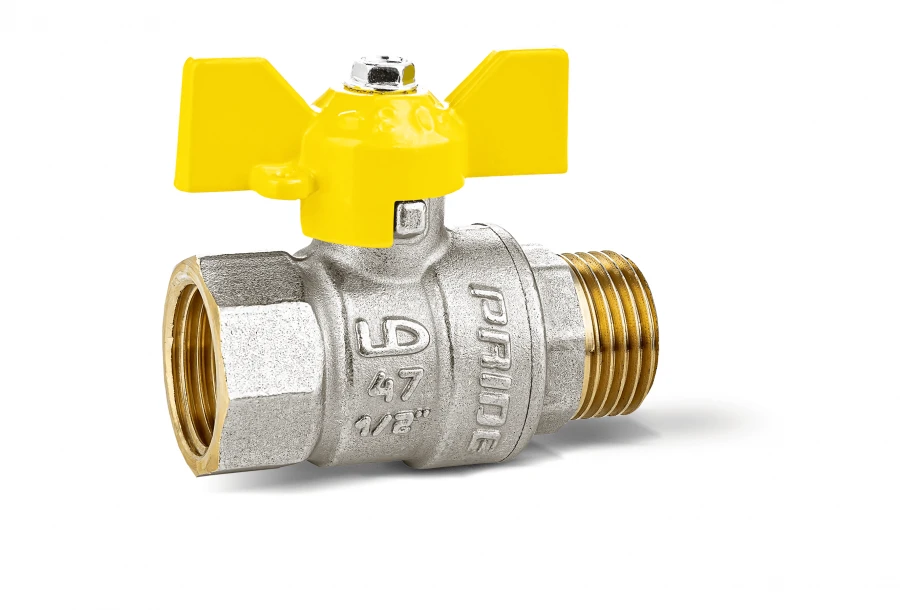 LD Pride Brass Ball Valve 47.15.В-Н.Б.GAS