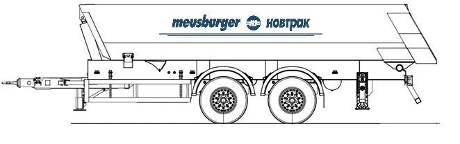 ZK-224 Dual Axle Dump Trailer for Bulk Cargo Transport