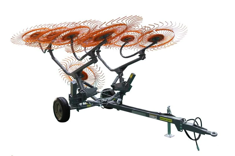 Wheel-Finger Rake H90V8C for Hay Gathering