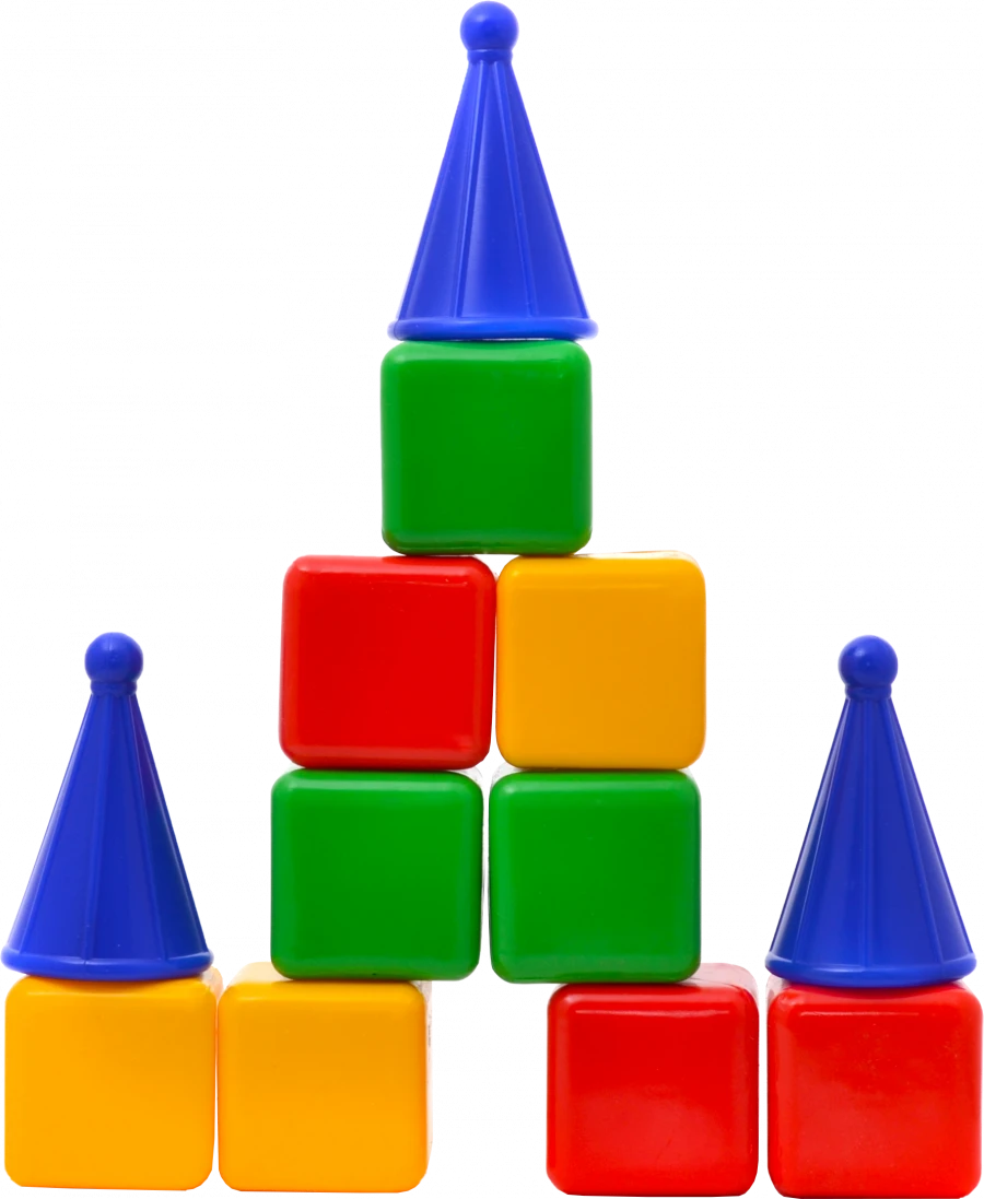 Tower" Medium Plastic Cube Set 1/13