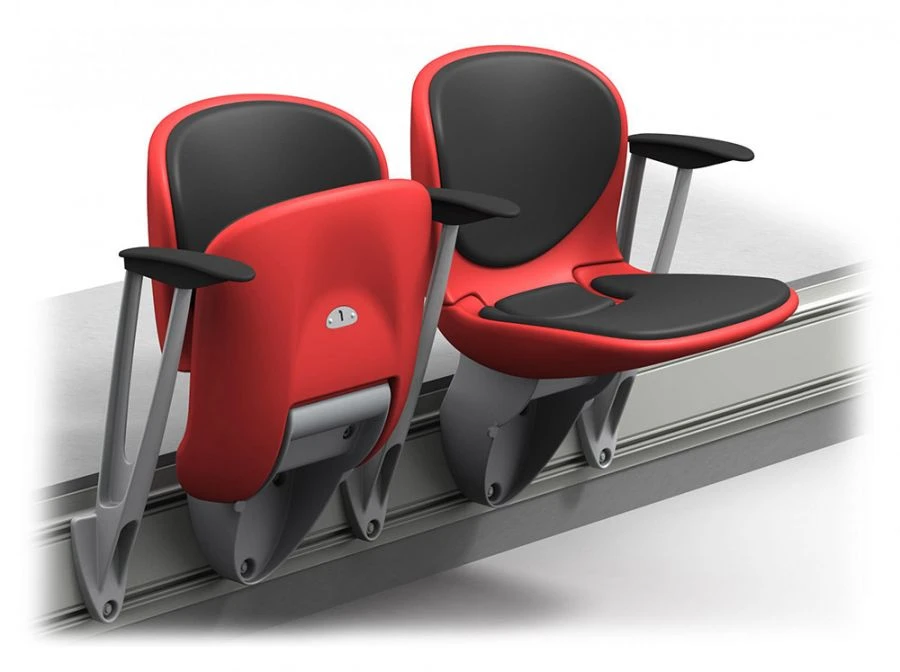 Semi-Soft Folding Chair "Etalon-M" with Armrest