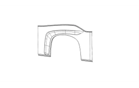 Left Rear Arch Panel for Vehicles, Model 5299230-5402502-52/B