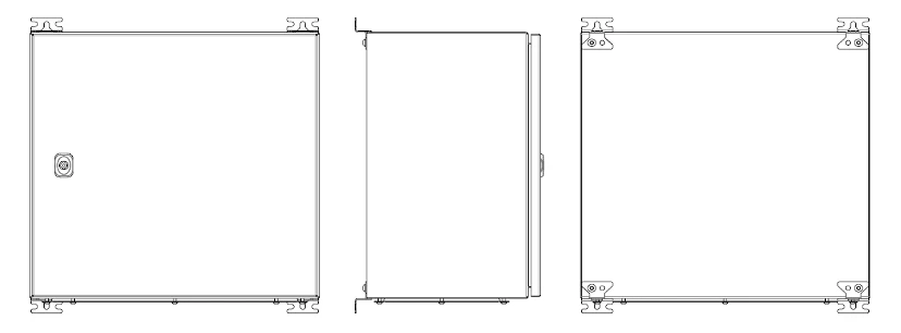 خزانة توزيع كهربائية معلقة من سلسلة HB