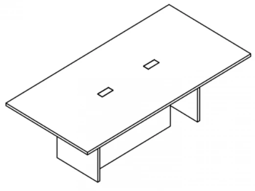 Conference Table SN15.2412 with Decorative MDF Support