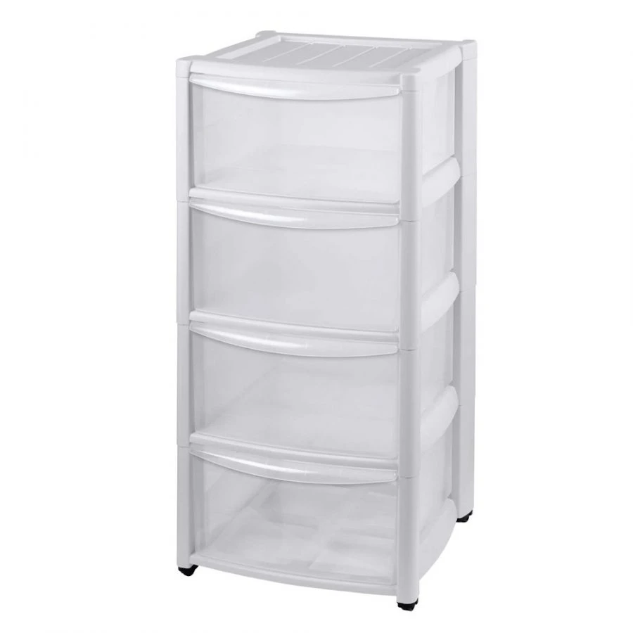 Amadeo 4-Drawer Rolling Chest of Drawers