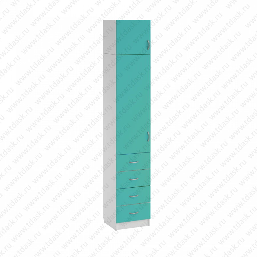 Document Cabinet with Closed Compartment and Drawers Model SHK.14.07 (Mod.1)