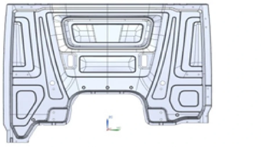 External Rear Panel for Cars - A9606473409