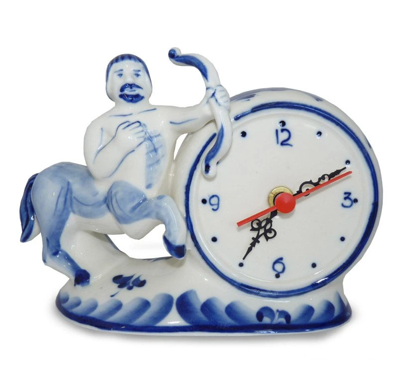 Porcelain Desk Clock Sagittarius Model 993045110