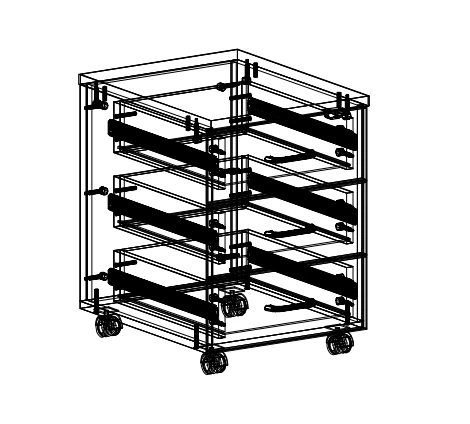 خزانة مكتب خشبية لتخزين المستندات والقرطاسية