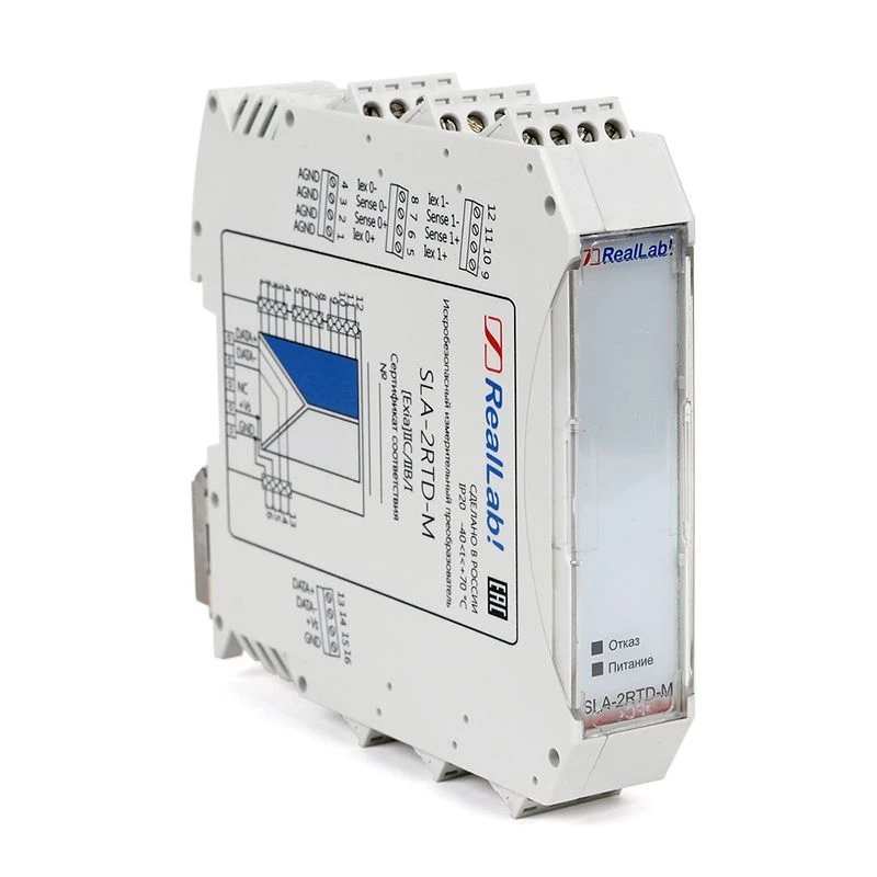 Intrinsically Safe Signal Converter for Resistance Thermometers with RS-485 Output (SLA-2RTD-M)
