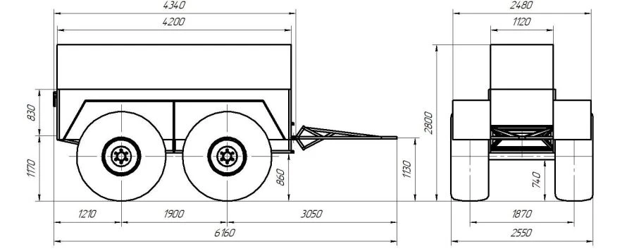 Off-Road Cargo Trailer "Predator" P24-260